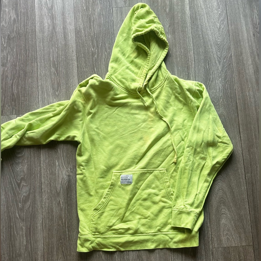 Finatics Lime Pullover Hoodie with Front Pocket